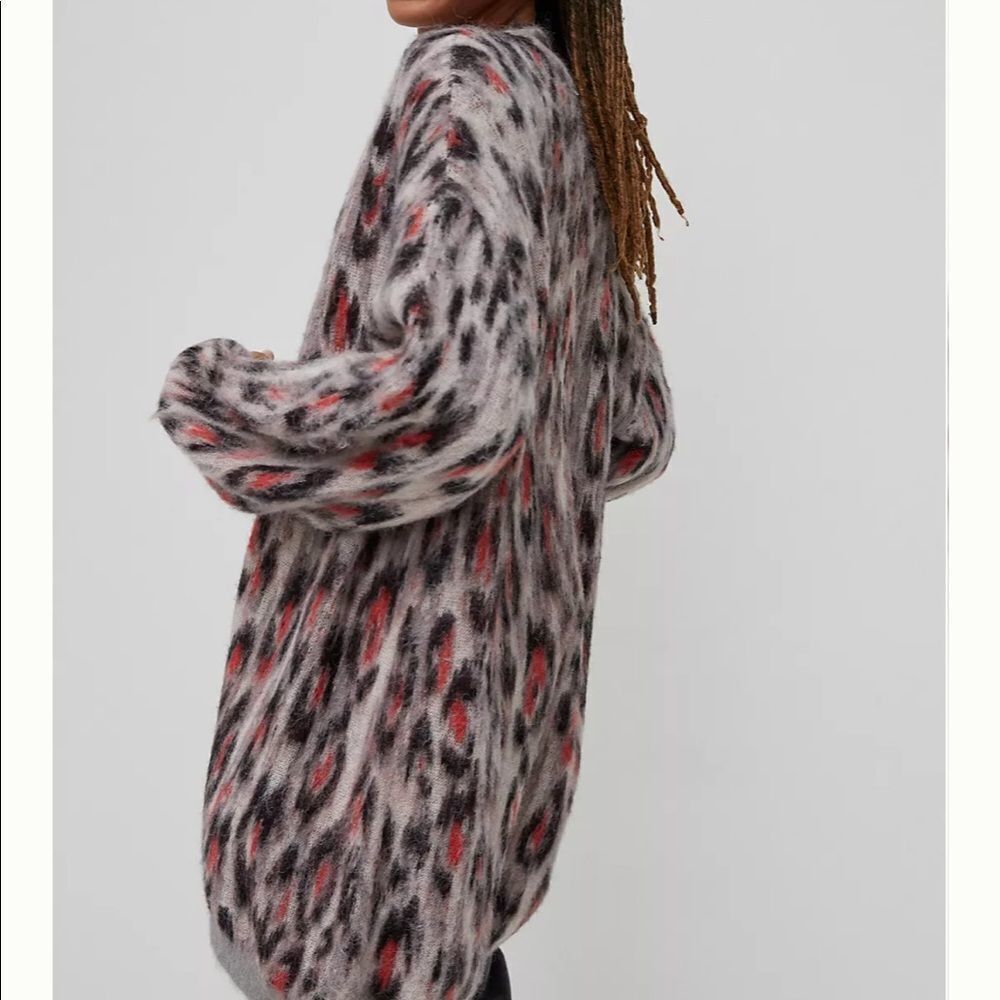 NWT Anthropologie Zoey Leopard Cardigan XS #203 - Picture 3 of 5
